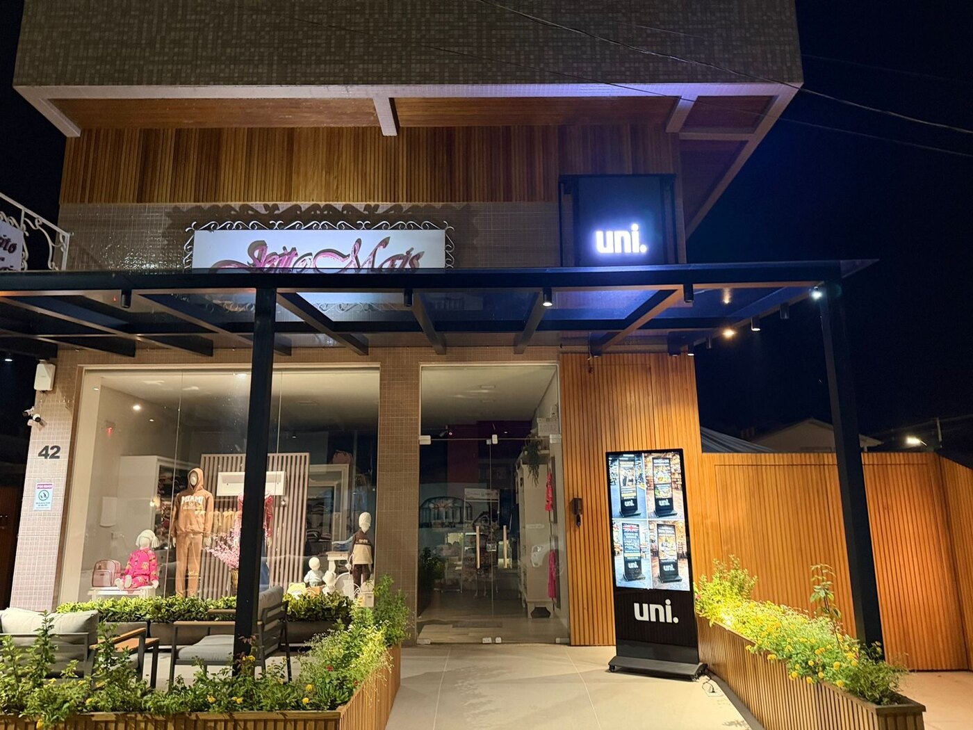 Vista ampla do novo ponto 2x1 da uni. em Nova Veneza