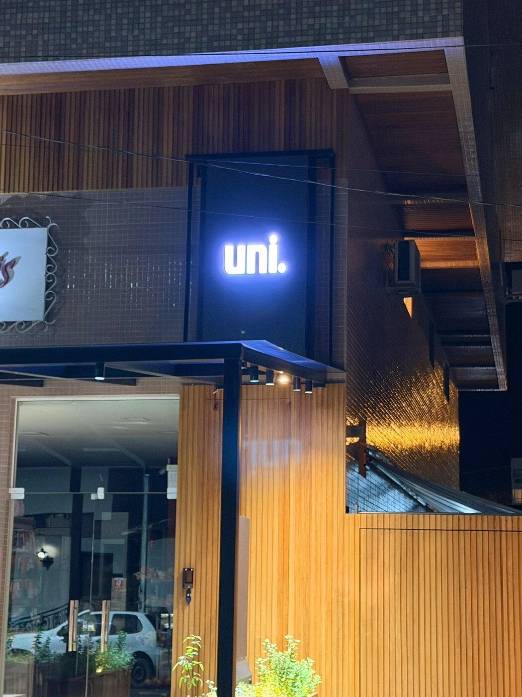 Vista vertical da identificação do novo ponto 2x1 da uni. em Nova Veneza